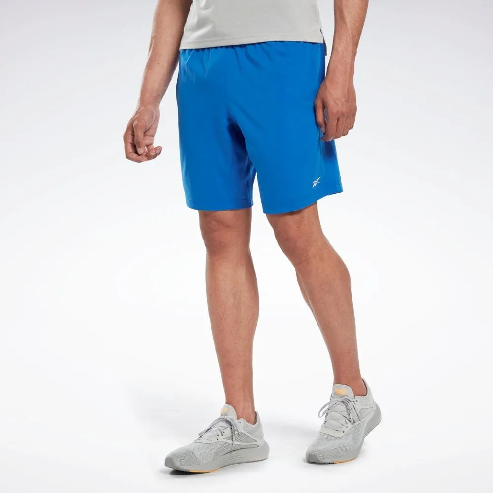 REEBOK MEN'S WORKOUT READY BLUE SHORTS