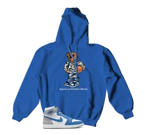 Retro 1 True Blue Ballin Bear Hoody