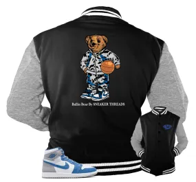 Retro 1 True Blue Ballin Bear Jacket