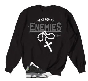 Retro 13 Black Flint Enemies Sweater