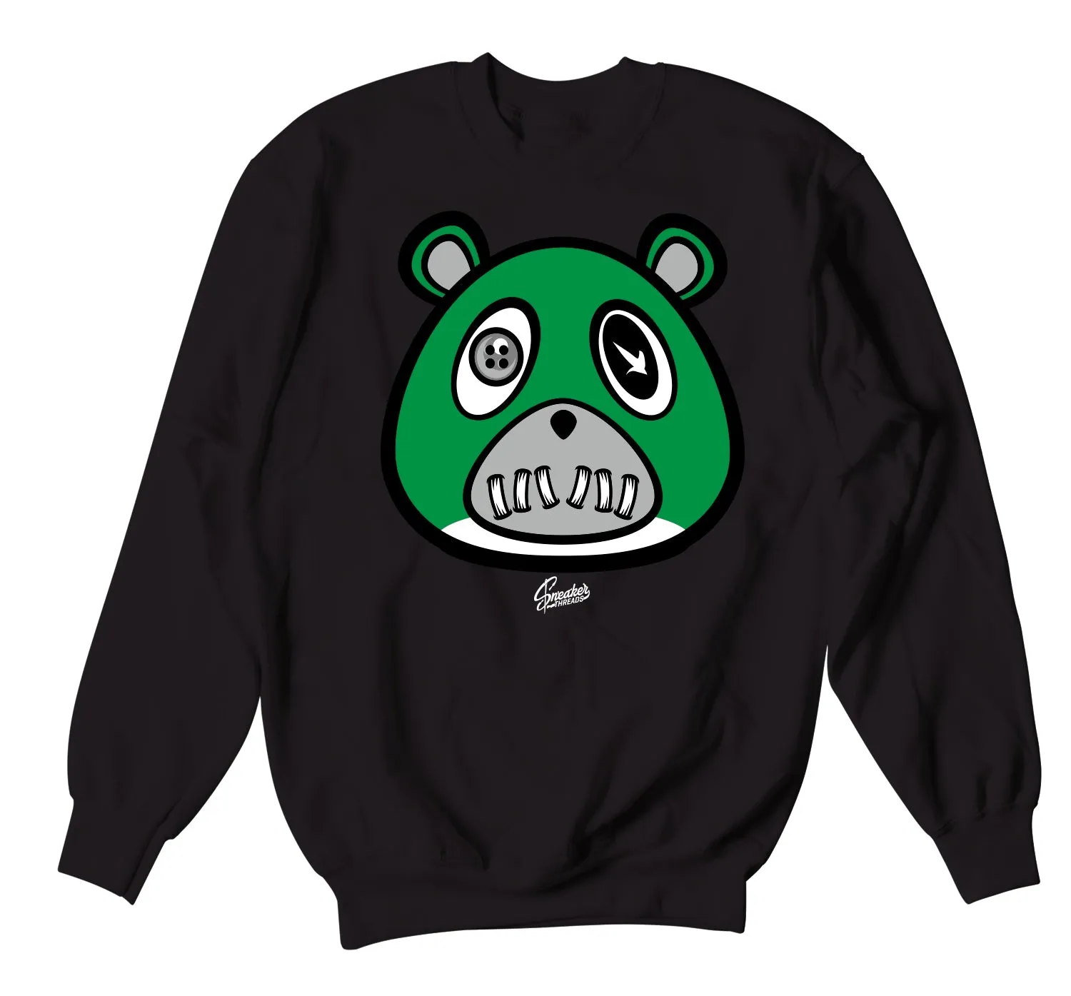 Retro 3 Pine Green ST Bear Sweater