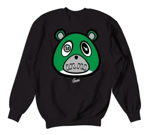 Retro 3 Pine Green ST Bear Sweater