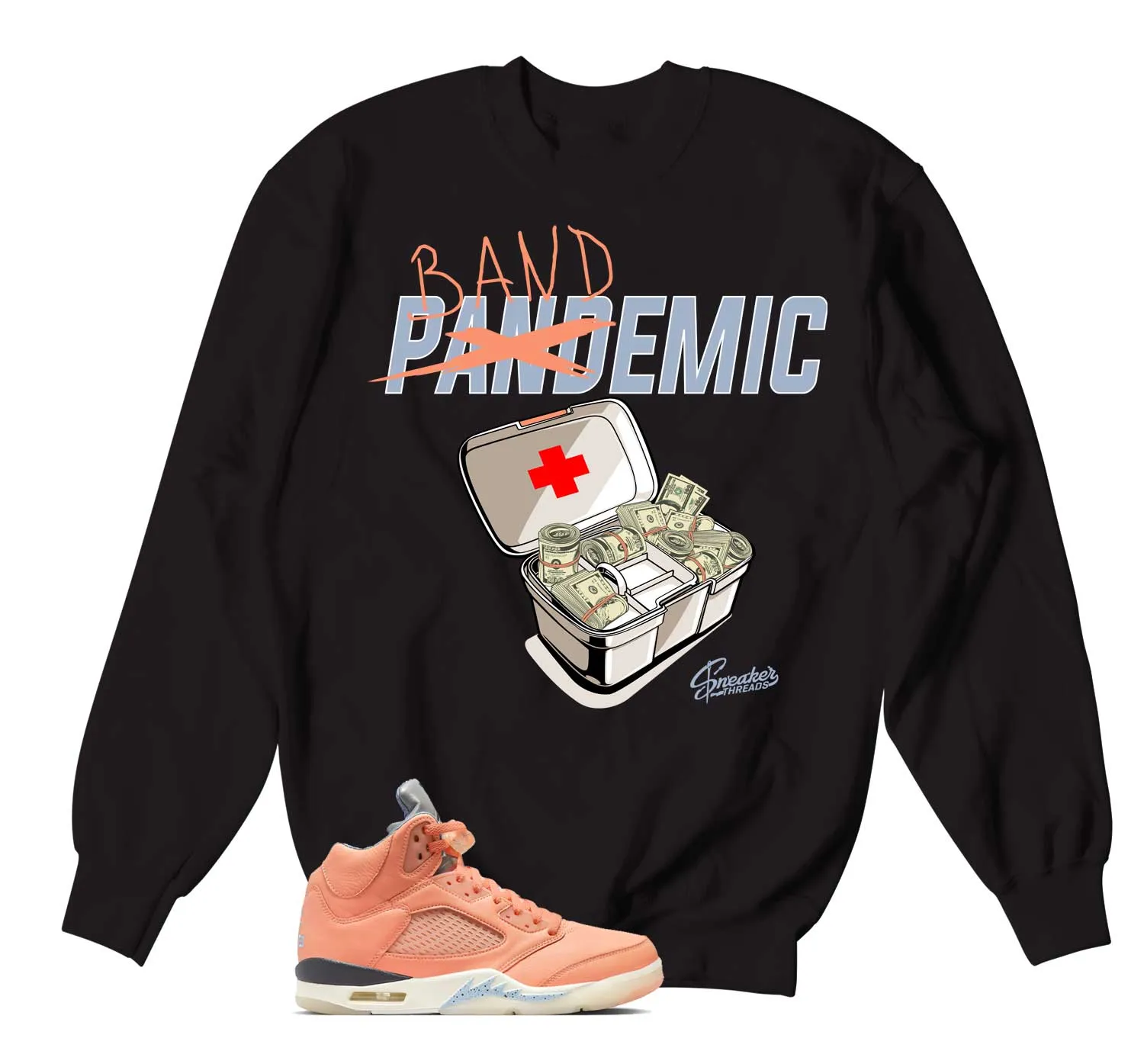 Retro 5 Crimson Bliss Bandemic Sweater