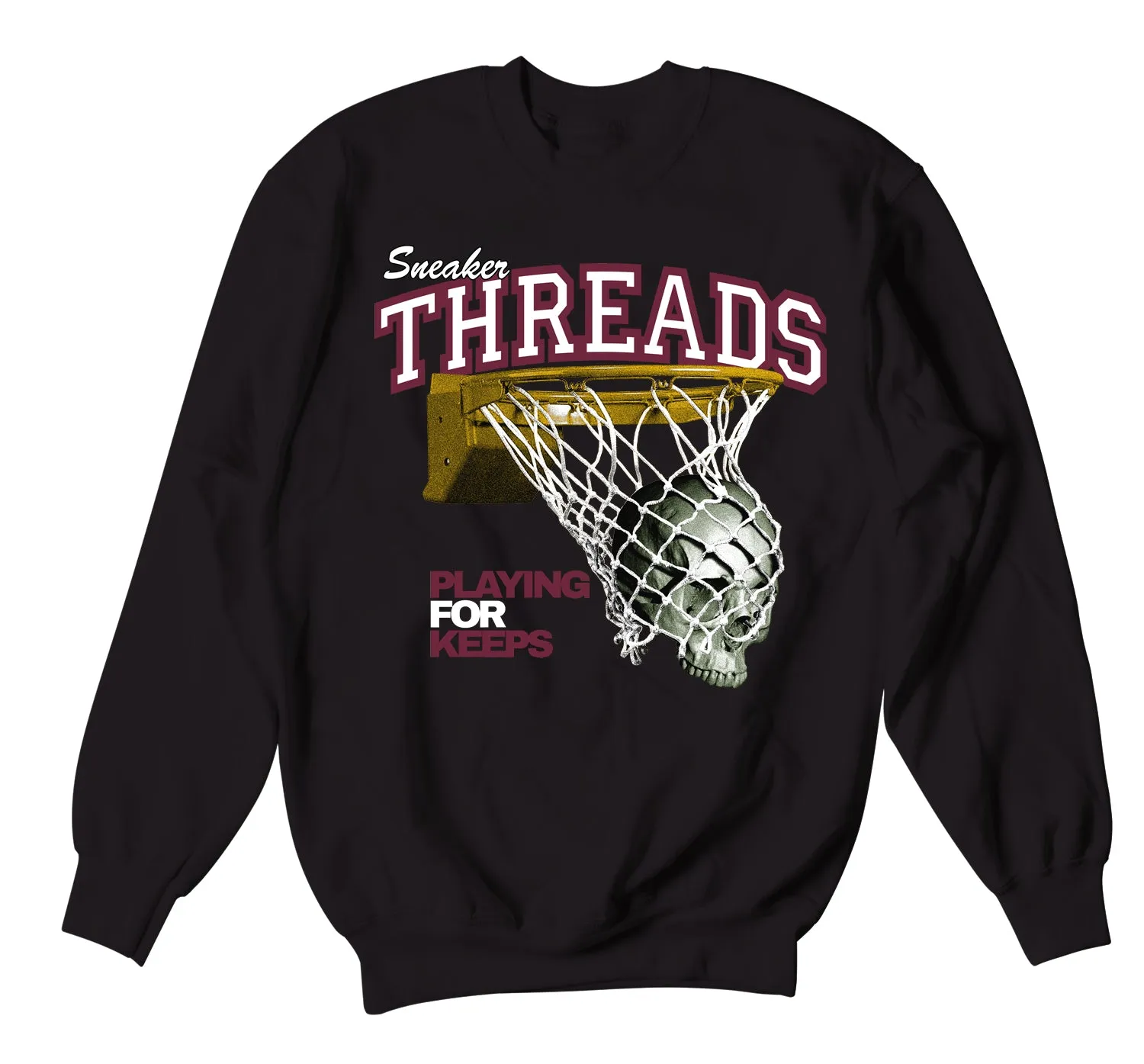 Retro 6 Bordeaux Playing For Keeps Sweater