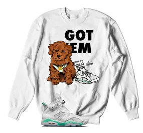 Retro 6 Mint Foam Got Em Sweater