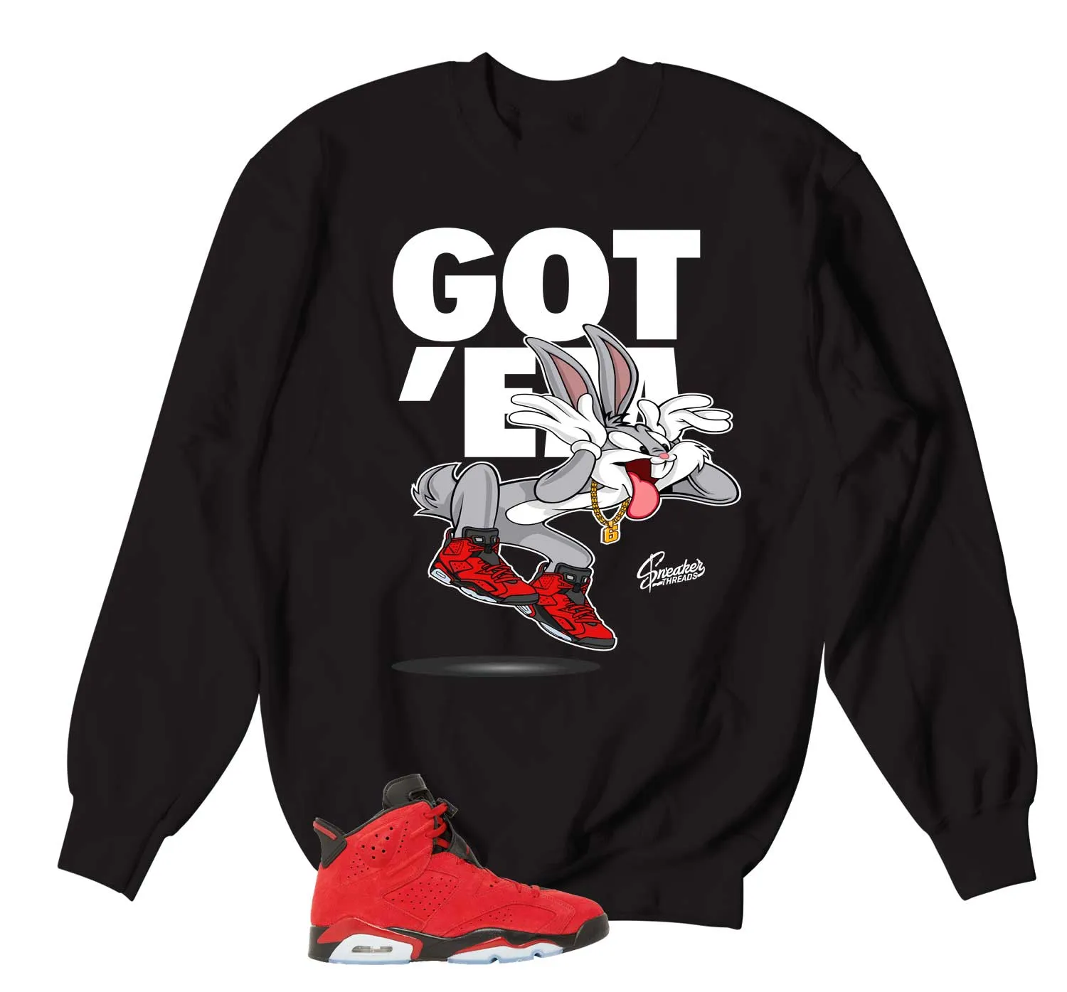 Retro 6 Toro Bravo Sweater - Copped Em - Black