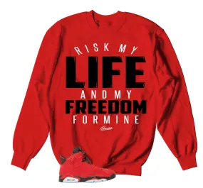 Retro 6 Toro Bravo Sweater - My Life - Red