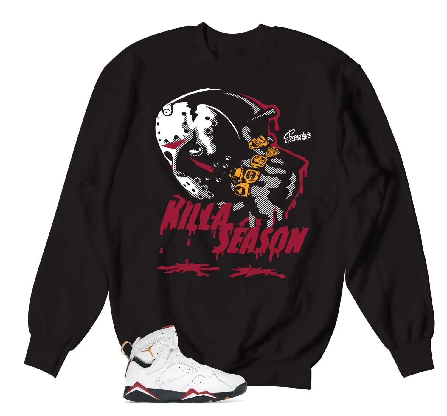 Retro 7 Cardinal Killa Season Sweater