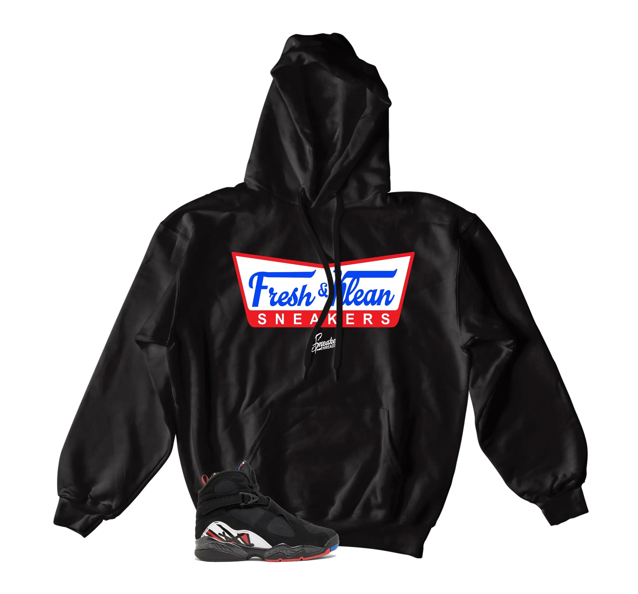 Retro 8 Playoffs Hoody - Fresh & Krispy - Black