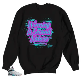 Retro 8 South Beach Sweater - Second Nature - Black