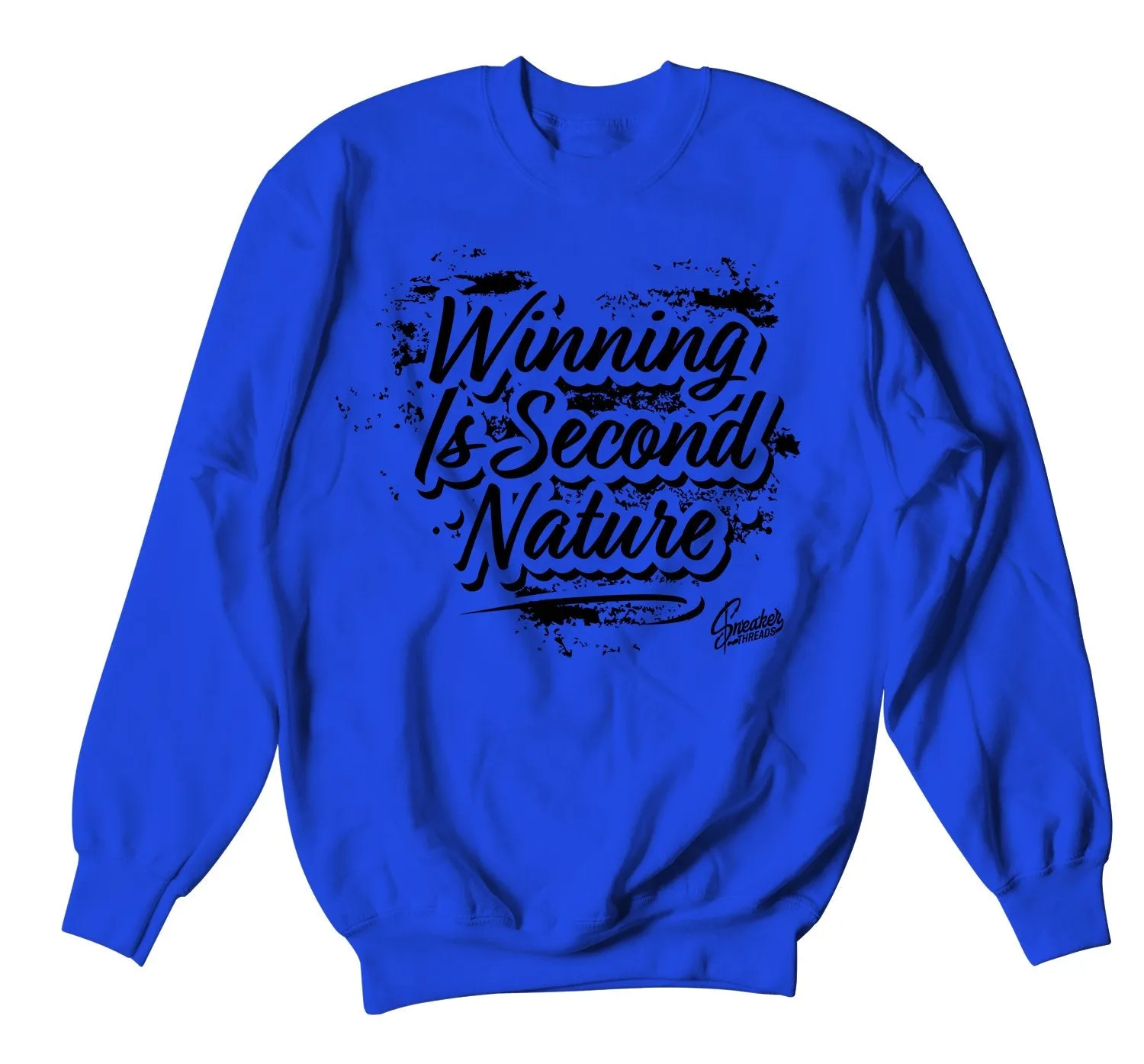 Retro 9 Racer Blue Sweater - Second Nature - Royal