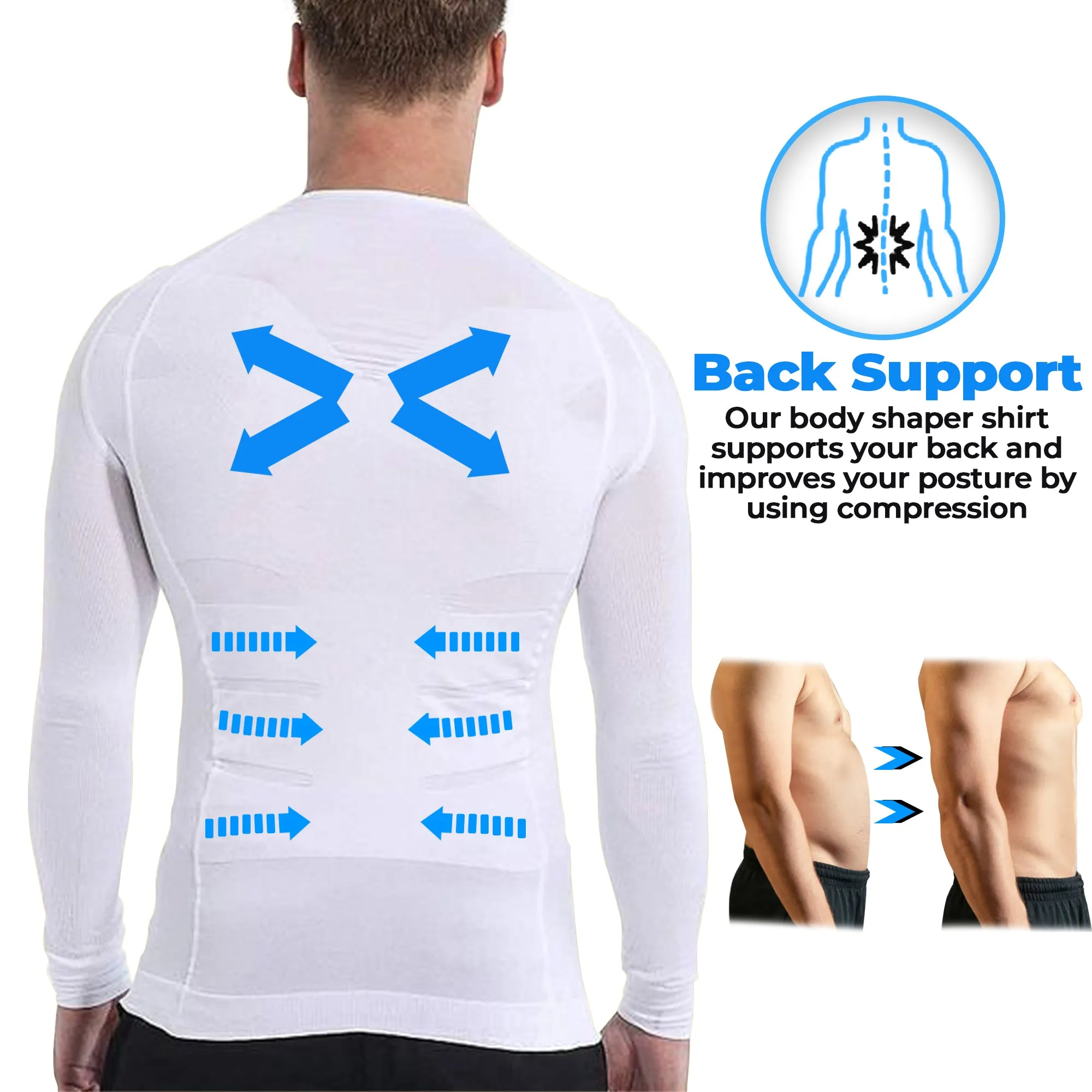 Slimming Body Shaper Long Sleeve Shirt