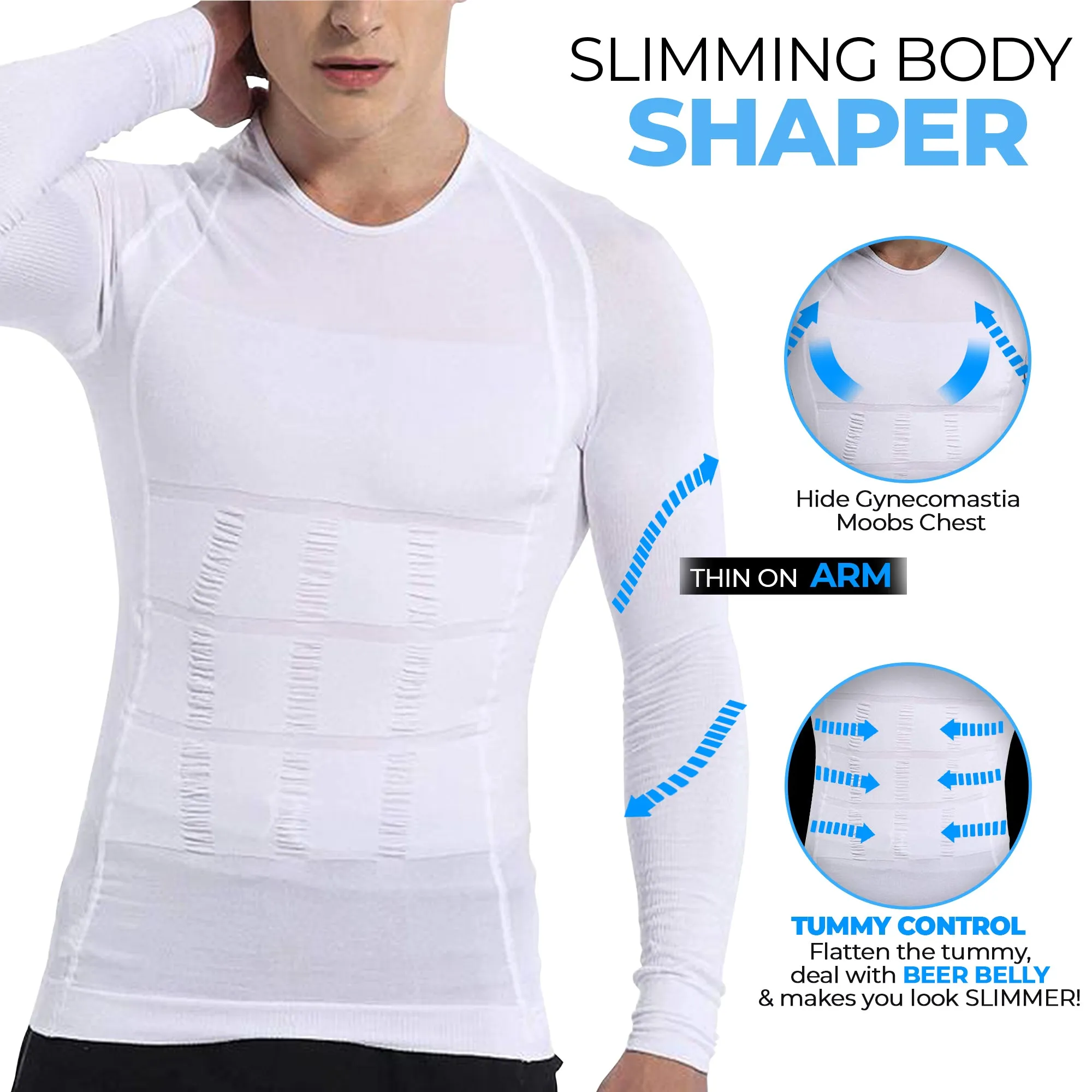 Slimming Body Shaper Long Sleeve Shirt