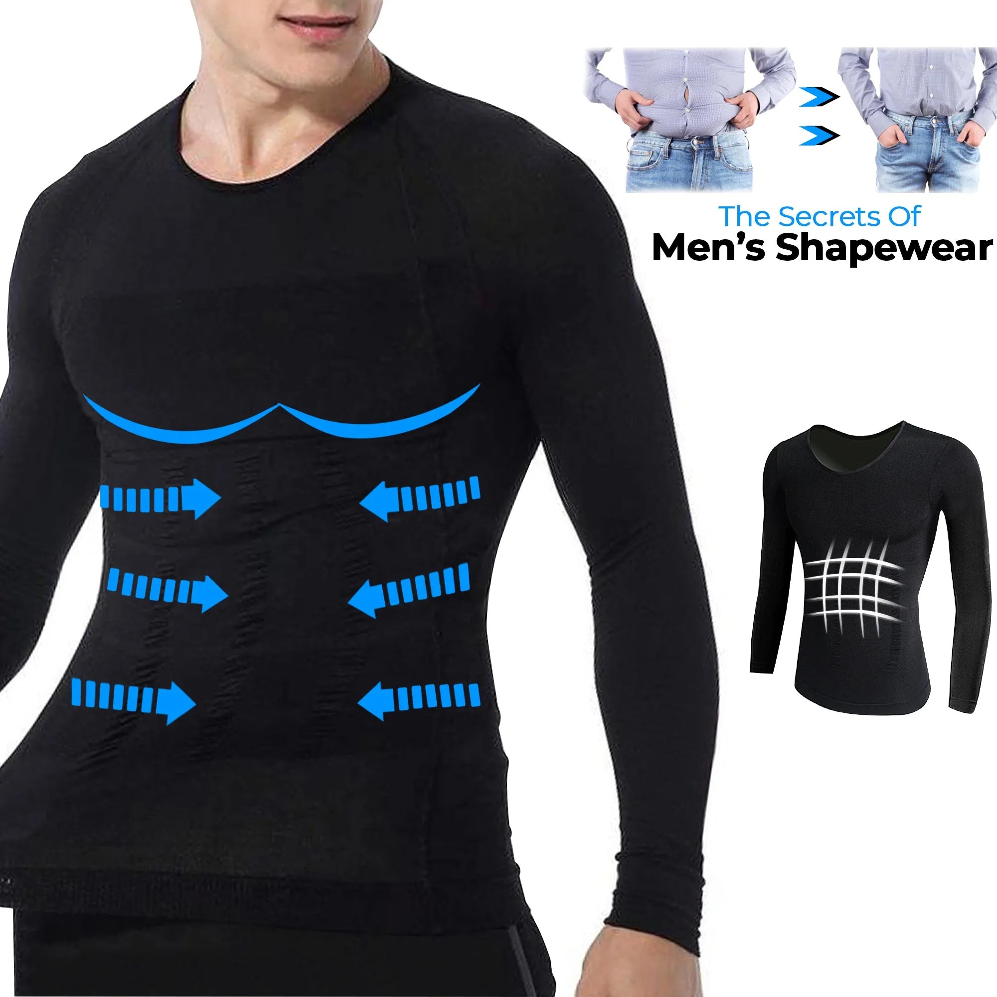 Slimming Body Shaper Long Sleeve Shirt