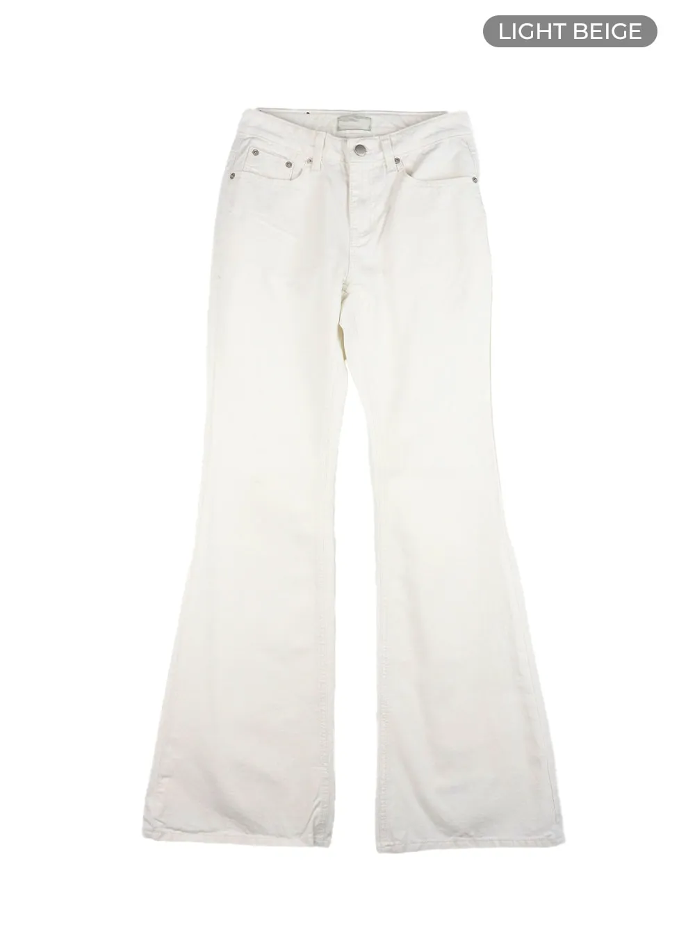 Solid Bootcut Pants CA408