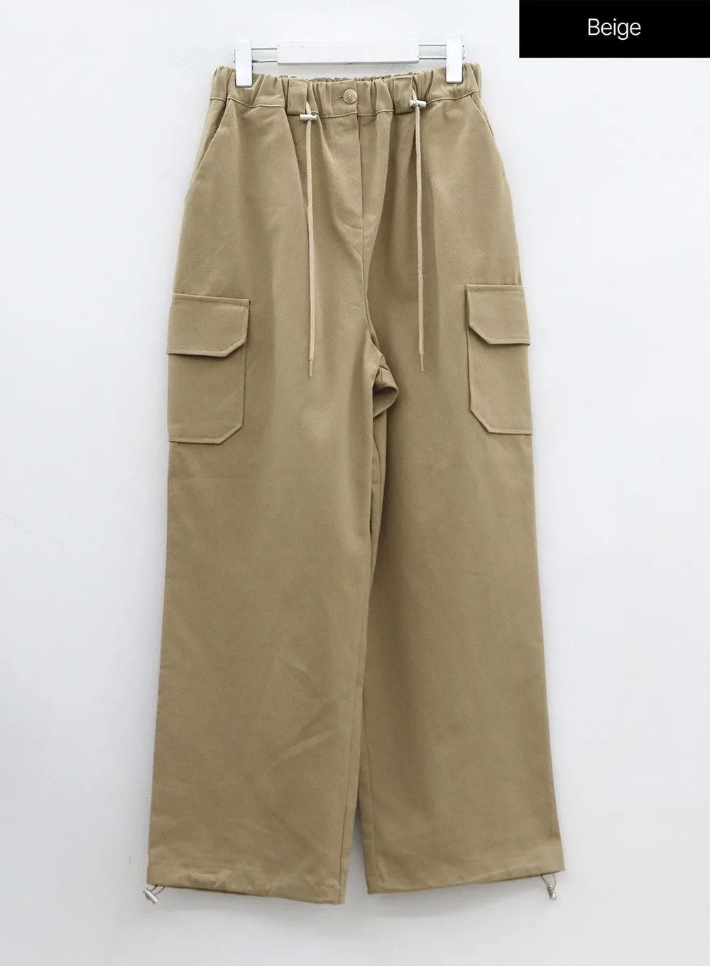 String Wide Cargo Pants OO17