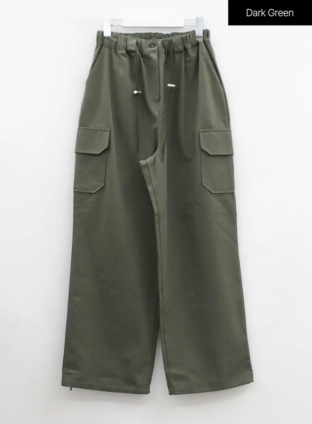 String Wide Cargo Pants OO17