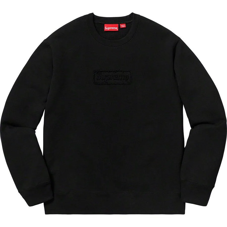 Supreme Cutout Logo Crewneck (Black)