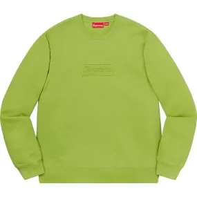 Supreme Cutout Logo Crewneck (Lime)