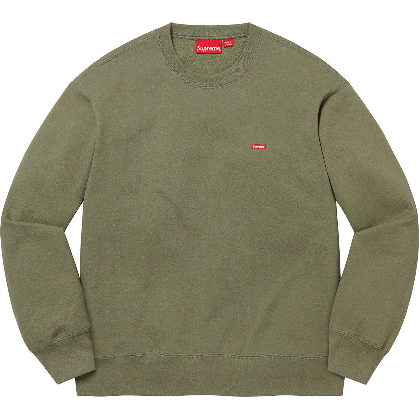 Supreme Small Box Crewneck (Light Olive)