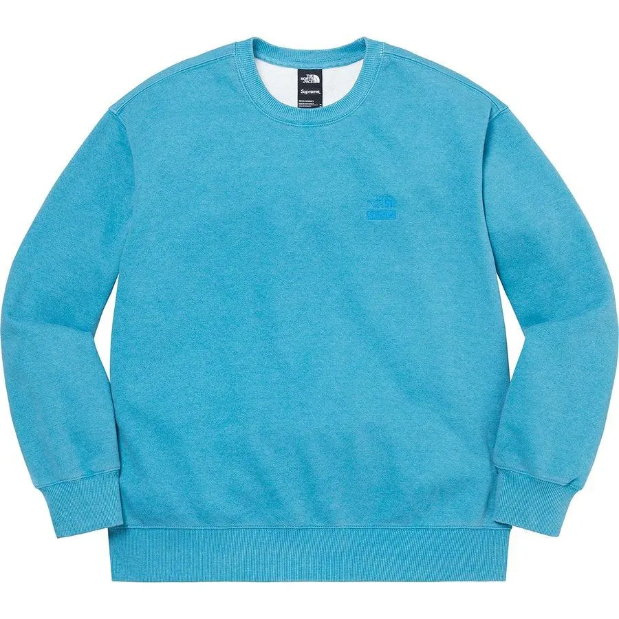 Supreme/The North Face Pigment Printed Crewneck (Blue)