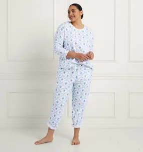 The Harry Sleep Pants - Blue Trellis