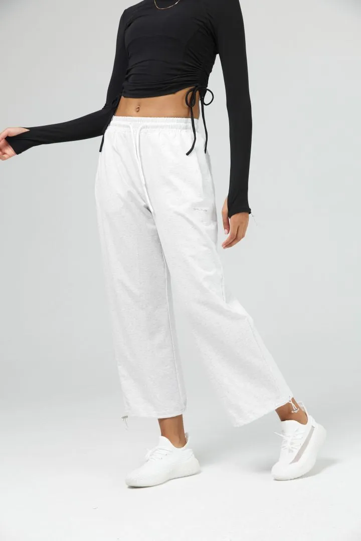 Wide Leg Workout pant with Drawstring & Pockets