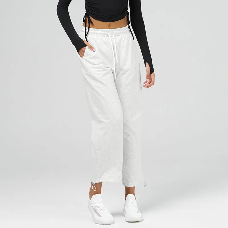 Wide Leg Workout pant with Drawstring & Pockets