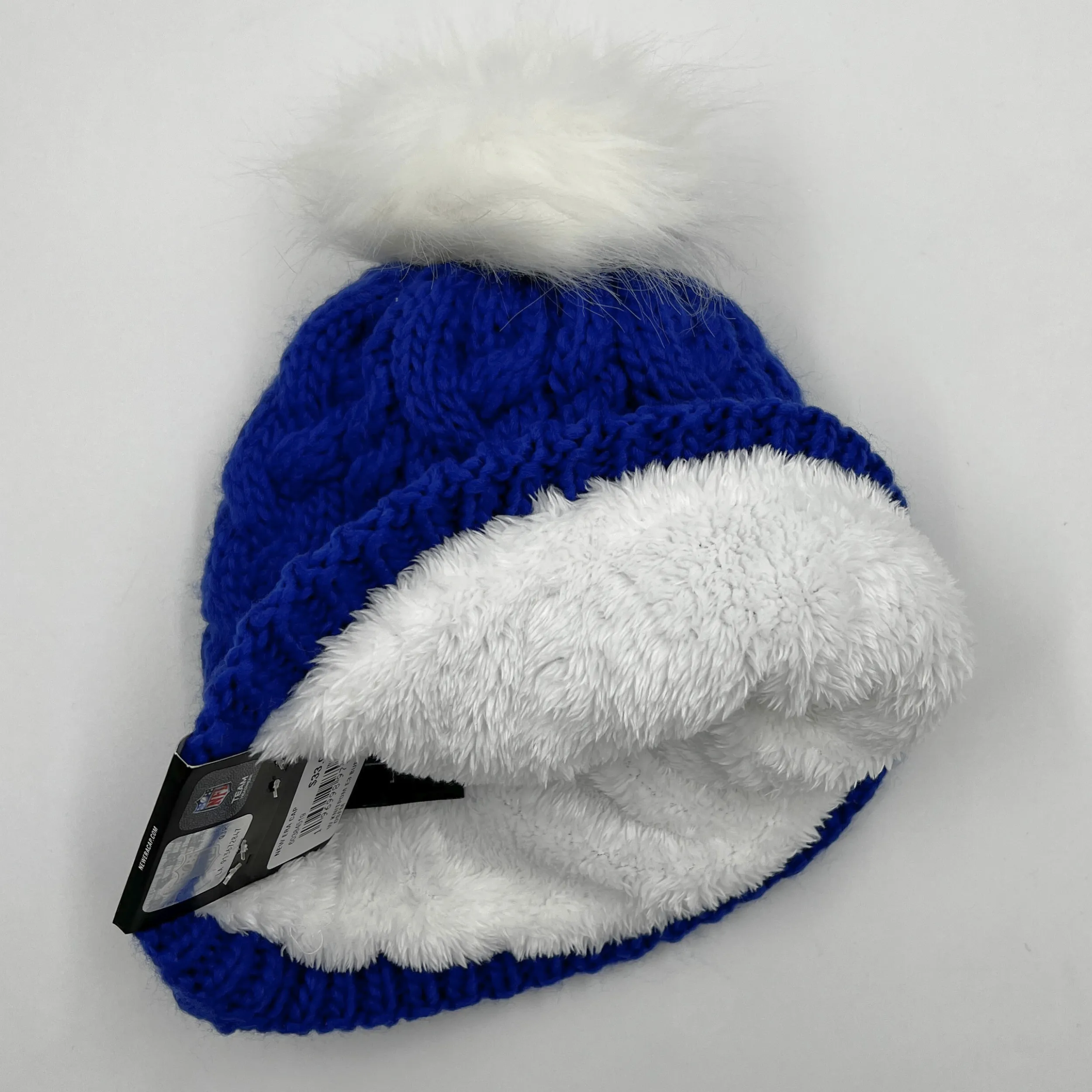 Women's New Era Buffalo Bills Royal With Retro Logo Knit Winter Hat