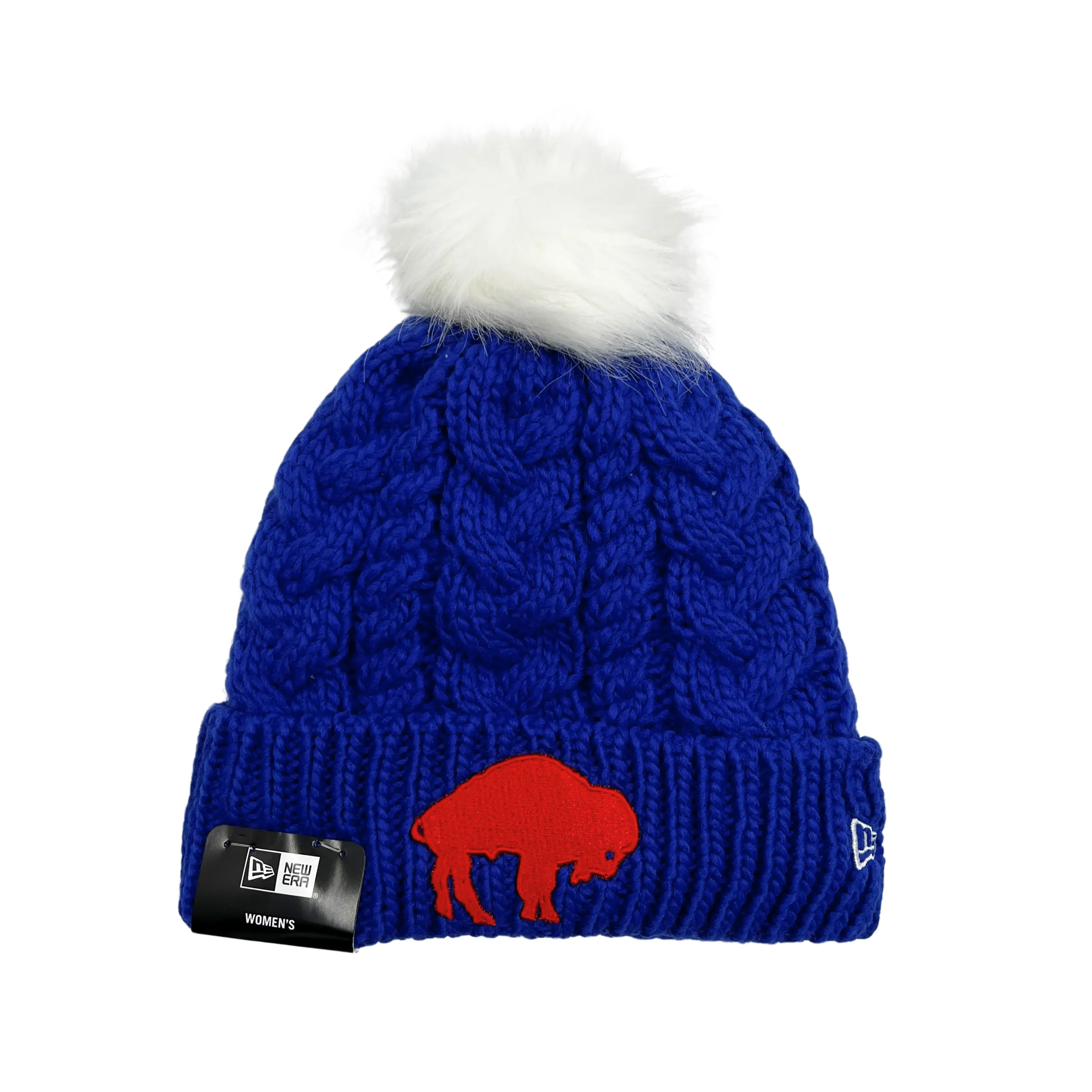 Women's New Era Buffalo Bills Royal With Retro Logo Knit Winter Hat